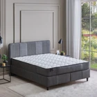 Yataş Wool Sense 160 x 200 cm Yataklı Başlıklı Çift Kişilik Sandıklı Baza Seti Koyu Gri