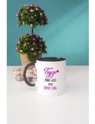 Hedizu Teyze Anne Gibi Ama Daha Cool Kupa Bardak Siyah - 1 Adet - 300 ml