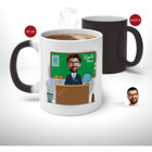 Bk Kişiye Özel Coğrafya Öğretmeni Karikatürlü Sihirli Kupa Bardak-2 - Beyaz