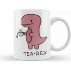 Baskı Dükkanı Tea Rex Kupa Bardak Porselen - 1 Adet - Beyaz - 330 ml