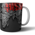 Pixxa Siyasi Dünya Haritası Tasarım Kupa Bardak Model 1