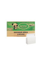 Beyaz Panda Dispenser 2 Katlı 200 Yaprak 12'li Z Katlama Kağıt Havlu