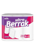 Berrak Ultra 2 Katlı 6'lı Rulo Kağıt Havlu