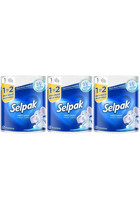 Selpak Dev 3 Katlı 3'lü Rulo Kağıt Havlu