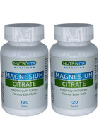 Nutrivita Nutrition Magnesium Citrate Yetişkin Mineral 2x120 Adet