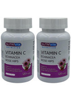 Nutrivita Nutrition Vitamin C Ekinezya Kuşburnu Yetişkin 2x120 Adet