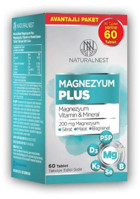 Naturalnest Magnezyum Plus Yetişkin Mineral 60 Adet