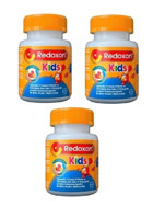 Redoxon 3Lü Etki Meyve Aromalı(Çilek Papaya Portakal) Çocuk Vitamin Mineral 3x60 Adet