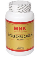 Mnk Oyster Shell Calcium Yetişkin 120 Adet