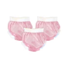 Sema Baby 10-15 kg 3'lü Sızdırmayan Yıkanabilir Pembe Alıştırma Külodu