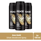 Axe Gold Pudrasız Ter Önleyici Sprey Erkek 3x150 ml