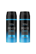 Axe You Refreshed Pudrasız Ter Önleyici Sprey Erkek 2x150 ml