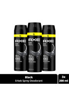 Axe Black Pudrasız Ter Önleyici Sprey Erkek 3x200 ml
