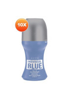 Avon Individual Blue Pudralı Ter Önleyici Antiperspirant Roll-On Erkek Deodorant 10x50 ml
