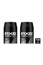 Axe Leather & Cookies Pudrasız Ter Önleyici Sprey Erkek 2x150 ml