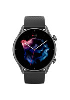 Amazfit GTR 3 Zepp OS Su Geçirmez 45.8 mm Silikon Kordon Yuvarlak Unisex Akıllı Saat Siyah