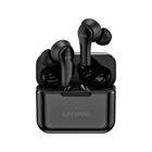 Lenovo QT82 TWS Su Geçirmez Tek Mikrofonlu Bluetooth 5.0 Silikonsuz Gürültü Önleyici Kablosuz Kulak İçi Bluetooth Kulaklık Siyah