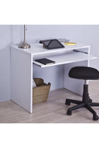 Aden Home Harmonia Çekmeceli Kitaplıklı MDF Çalışma Masası Beyaz