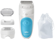 Braun Silk Epil 5 5605 SensoSmart Genital Bölge Koltuk Altı Bacak İçin 28 Cımbızlı Kablosuz Epilasyon Aleti Mavi