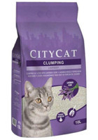 City Cat Lavanta Kokulu Topaklanan İnce Taneli Bentonit Kedi Kumu 10 lt