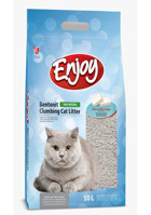 Enjoy Marsilya Sabunu Kokulu Topaklanan İnce Taneli Bentonit Kedi Kumu 10 lt