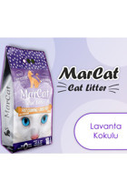 Mar Cat Lavanta Kokulu Topaklanan İnce Taneli Bentonit Kedi Kumu 10 lt