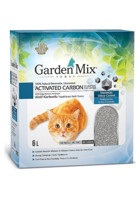 Garden Mix Kokusuz Topaklanan İnce Taneli Aktif Karbonlu Bentonit Kedi Kumu 6 lt