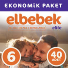 Elbebek Elite 6 Numara Cırtlı Bebek Bezi 40 Adet