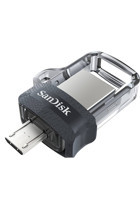 SanDisk Ultra Dual Drive SDDD3-128G-G46 Mini Çift Taraflı USB 3.0 Type A-Micro USB 128 GB Flash Bellek Gri