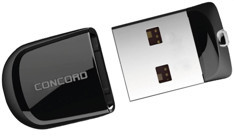 Concord Mini Lite Mini USB 2.0 Type A 8 GB Flash Bellek Siyah