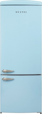 Vestel RETRO NFK52111 Çift Kapılı No Frost E 472 lt Alttan Donduruculu Solo Buzdolabı