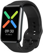 Oppo Watch Free Su Geçirmez 46 mm Silikon Kordon Dikdörtgen Unisex Akıllı Saat Siyah