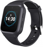 TCL Alcatel Movetime MT40S GPS 45 mm Silikon Kordon Kare Kameralı Sim Kartlı Çocuk Akıllı Saat Siyah