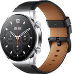 Xiaomi Watch S1 (M2108W1) Su Geçirmez 46.5 mm Deri Kordon Daire Unisex Akıllı Saat Siyah