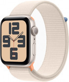 Apple Watch SE 2 Apple Uyumlu WatchOS Su Geçirmez 44 mm Örgü Kordon Kare Unisex Akıllı Saat Krem