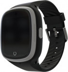 Bilicra Connect (BSWX3) GPS Silikon Kordon Kare Kameralı Sim Kartlı Çocuk Akıllı Saat Siyah