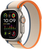 Apple Watch Ultra 2 Apple Uyumlu WatchOS Su Geçirmez 49 mm Naylon Örgü Kordon Kare Unisex Sim Kartlı Akıllı Saat Bej