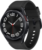 Samsung Galaxy Watch 6 Classic (SM-R950) Android Wear Su Geçirmez 42.5 mm Silikon Kordon Daire Tansiyon Ölçen Unisex Akıllı Saat Siyah