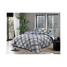 Taç Pamuk Polyester Dört Mevsim 220 x 230 cm Düz Çift Kişilik Nevresim Takımı Mavi