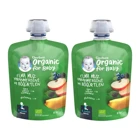 Gerber Tahılsız Glutensiz Organik Böğürtlenli Elmalı Muzlu Yabanmersinli Kaşık Maması 2x90 gr