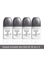Deotak Invisible Pudrasız Ter Önleyici Organik Roll-On Erkek Deodorant 4x35 ml
