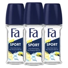 Fa Sport Pudrasız Ter Önleyici Antiperspirant Roll-On Erkek Deodorant 3x50 ml