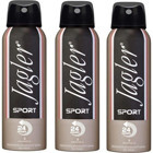 Jagler Sport Pudrasız Ter Önleyici Sprey Erkek Deodorant 3x150 ml