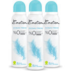 Emotion Ocean Fresh Pudrasız Ter Önleyici Sprey Kadın Deodorant 3x150 ml