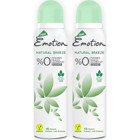 Emotion Natural Breeze Pudrasız Ter Önleyici Sprey Kadın Deodorant 2x150 ml