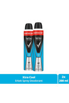 Rexona Men Xtra Cool Pudrasız Ter Önleyici Antiperspirant Sprey Erkek Deodorant 2x200 ml
