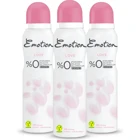 Emotion Love Pudrasız Ter Önleyici Sprey Kadın Deodorant 3x150 ml