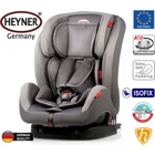 Heyner Multi Fix Aero Plus Isofixli 9-36 kg Yatabilen Yükseklik Ayarlı Sürüş Yönü Oto Koltuğu Gri