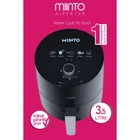 Miinto Master Cook M3 Airfryer 3.5 lt Tek Hazneli Izgara Yapan Led Ekranlı Yağsız Sıcak Hava Fritözü Siyah