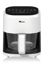 Miline AF4Le02 Airfryer 4 lt Tek Hazneli Izgara Yapan Led Ekranlı Yağsız Sıcak Hava Fritözü Beyaz